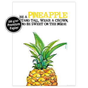 Impresión Artística de Piña en Estilo Moderno, Material de Papel - Product Image 4
