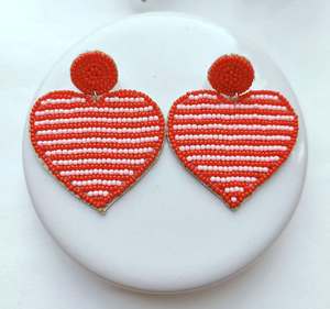 Pendientes Rojos de Último Modelo para Mujer, Pendientes Personalizados con Múltiples Cuentas, Joyería Festiva para Mujer al Mejor Precio, Pendientes con Cuentas - Product Image 3