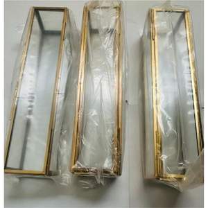 Boîte décorative en laiton et verre faite à la main, emballage de luxe en forme de rouleau, style antique, protecteur de documents et présentoir de certificats - Product Image 3