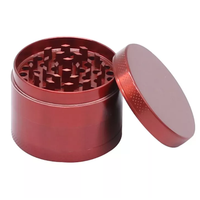 Broyeur à herbes manuel en métal, couleur personnalisée, logo, accessoire pour fumer le tabac, 40 mm, 50 mm, 55 mm, 63 mm, couleur noire en stock