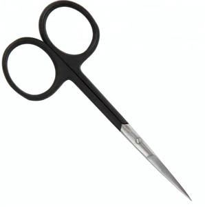 Vente chaude Noir Professionnel Sourcils Beauté Ciseaux Durable En Acier Inoxydable Courbé et Droit Sharp Cuticule Manucure - Product Image 1