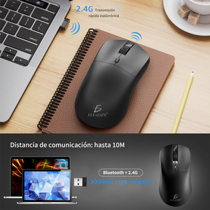 ออปติคอลไร้สายสำหรับบลูทูธ 5.2+2.4G มินิเมาส์ 4D อินเทอร์เฟซ USB สำหรับมือขวาเมาส์คอมพิวเตอร์สำหรับพีซีแล็ปท็อปเดสก์ท็อป - Product Image 2