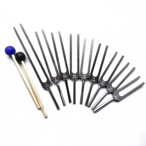 Aleación de aluminio Chakra Tuning Fork Set 174Hz-963Hz Manual Sound Healing Yoga Meditación Instrumento de musicoterapia - Product Image 2
