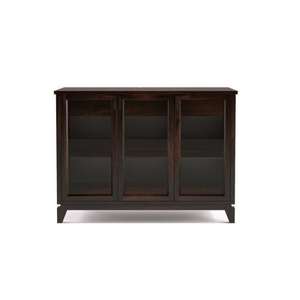 Meuble de rangement de salon salle à manger de luxe rangement antique 3 portes buffet en bois de récupération - Product Image 1