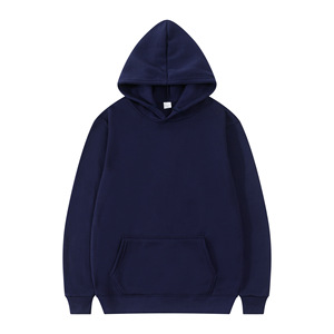 Venta al por mayor OEM invierno sudaderas con capucha tallas grandes liso naranja Sudadera con capucha de gran tamaño de lana de algodón de punto hombres XS - Product Image 2