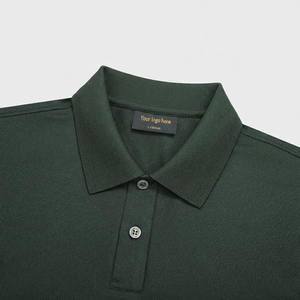 Polo de manga corta liso básico Regular Fit estilo casual para hombre - Product Image 5