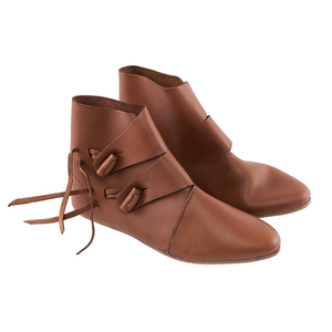 Bottes en cuir médiéval Viking Jorvik Jack Sparrow Renaissance Half Haddock Chaussures Chaussures GN - Product Image 1