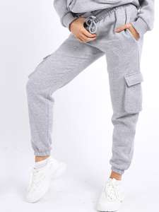 Nouveauté : Ensemble de survêtement pour femme en molleton épais, pantalon évasé superposé et haut long assorti, style survêtement d'hiver jusqu'aux genoux - Product Image 5