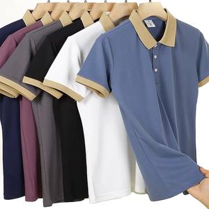 Chemises polo pour hommes OEM, polos de golf de haute qualité pour hommes, coton polyester, manches courtes, polos à séchage rapide pour hommes - Product Image 6