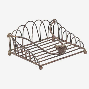 Porte-serviettes en fil métallique Porte-serviettes fermier pour tables - Product Image 4