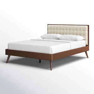 Camas de madera de teca Muebles de dormitorio personalizados Camas Hotel Apartemen - Fia - Product Image 4