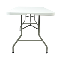 Table pliante rectangulaire en plastique JDZZ-02 pour traiteur, banquet, pique-nique, extérieur