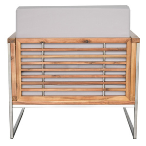 Artemis Garden Set <b>Folding</b> <b>Chair</b> Modern Design Acacia Wood and Resin Outdoor Furniture for <b>Patio</b> or Beach - Product Image 6