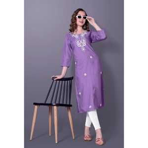 Ethenic Wear Modern Design Trendy <b>Kurta</b> for <b>Women</b> Quick Dry Party & Casual Occasions All Seasons - Product Image 1
