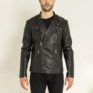 Chaqueta de Cuero Auténtico de Piel de Vaca para Hombre, Diseño Personalizado y Bordado, Chaqueta de Cuero Suave y Cómoda para Hombre - Product Image 6