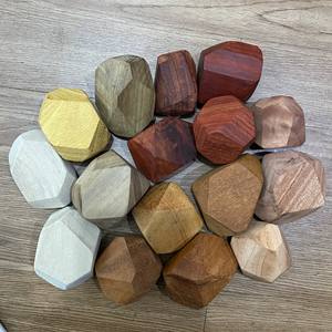 Madera Arco Iris Equilibrio Apilamiento Piedras Tumi Ishi Bloques de madera Apilamiento Bloques de roca - Product Image 2