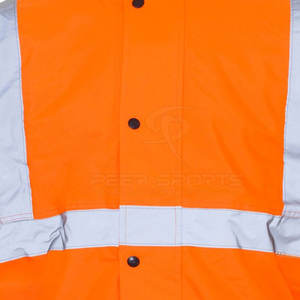 Chaqueta de Seguridad Unisex de Alta Visibilidad con Tiras Reflectantes, Ligera, Transpirable y Resistente al Viento, Color Fluorescente Brillante - Product Image 3