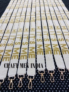 Sangles de porte-monnaie élégantes en perles de verre multicolores Chaînes d'accessoires de mode faites à la main pour la fête des filles Doublure en toile - Product Image 3