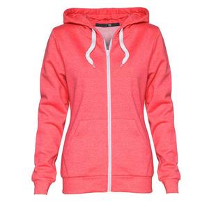 Sweat-shirt à capuche personnalisé pour femme, long, sportif, décontracté, mince, avec fermeture éclair, doublure chaude - Product Image 5