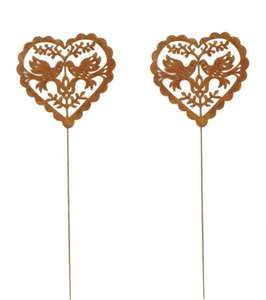 Piquets métalliques décoratifs de jardin avec motif floral parfaits pour ajouter de la beauté aux espaces extérieurs et aux bordures de sentiers - Product Image 5