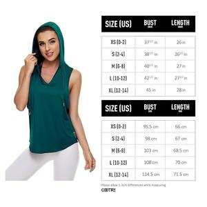 Sudadera sin Mangas con Capucha para Mujer, Logotipo Personalizado OEM, Transpirable, Forrada de Poliéster, para Gimnasio, Fitness, Correr, Ropa Casual de Primavera/Verano - Product Image 5