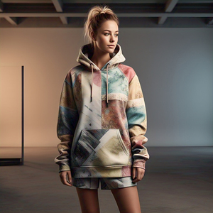 Sweat à capuche d'hiver à sublimation pour femmes Pullover de haute qualité 450gsm Fleece Printed Sublimation Hoodie Women's - Product Image 6