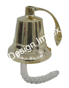 Cloche murale antique décoration de la maison cloches d'ancrage de navire nautique coulé à la main vacances décor de noël cloche de luxe artisanat en métal - Product Image 2