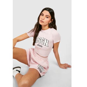 Verano Casual Precio al por mayor Logotipo personalizado Nueva moda Pantalones cortos de sudor Mujeres Algodón transpirable Gimnasio Pantalones cortos casuales de las mujeres - Product Image 3