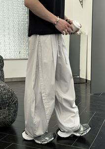 High <b>Elastic</b> Lightweight Pinstriped <b>Men</b> <b>Trouser</b> Streetwear Outfits Wide Leg Oversized New Wholesale Casual Mid Waist Loose - Product Image 5