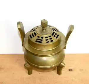 เตาเผาเครื่องหอมบาคูร์ทองเหลืองคุณภาพพรีเมียม |   เพิ่มบรรยากาศบ้านด้วยกลิ่นหอมแบบราชวงศ์ 100% จากธรรมชาติ - Product Image 1