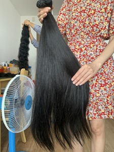 Vietnam pas de mélanges de cheveux synthétiques svolna bob perruque droite pour ajouter de la longueur Donneur unique cheveux bruts doublement étirés - Product Image 5