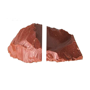 Sujetalibros de piedra de cristal, sujetalibros de cristal de piedra de oro rojo, sujetalibros de piedras preciosas, Ágata natural, piedra de chakra curativa, mayorista - Product Image 5