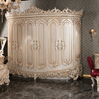 Luxuriöses Europäisches Klassisches Massivholz-Belinda-Softbett Verstellbares Schlafzimmer-Set Handgeschnitzt Anpassbare Farbe Mehrere Größen