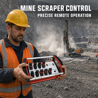 Télécommande hydraulique sans fil industrielle NOMI NMBZ-003, commande au volant, IP65 IP68, OEM ODM pour équipement de forage