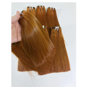 Extensions de cheveux personnalisées de haute qualité avec cuticule alignée dentelle vietnamienne HD couleur orange donneur unique - Product Image 4