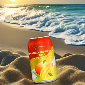 Té Verde de Mango Listo para Beber de Proveedor Taiwanés, 310 ml, Latas con Perlas Explosivas - Product Image 4