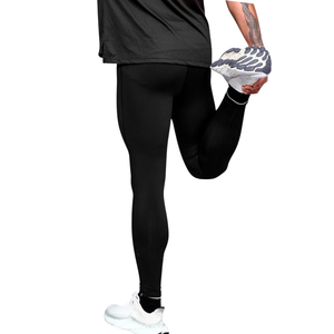 กางเกงเลกกิ้งวิ่งผู้ชาย แห้งเร็ว ยืดหยุ่น สวมใส่สบาย กระชับกล้ามเนื้อ สำหรับการฝึกซ้อม ออกกำลังกาย ใช้ในยิม เอวแบบเรียบ - Product Image 2