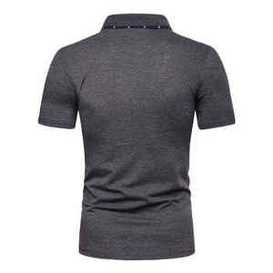 Bolsillo sólido de manga corta para camisa verano moda bordado antiarrugas Casual fresco transpirable camisa hombres ropa OSTROWEARS - Product Image 5