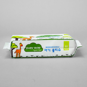 Nuestras toallitas húmedas Babay Wow, con dimensiones de 15x20cm y 80 hojas por paquete, están hechas de tela no tejida para la limpieza superior - Product Image 4