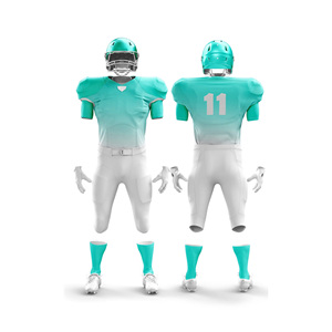 Respirant séchage rapide court été Sublimation impression conception pour personnalisé OEM 2025 sur mesure grande taille uniforme de Football américain - Product Image 1