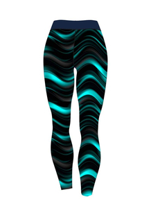 Leggings de yoga souples et extensibles pour femmes, avec sublimation, effet push-up, pour l'entraînement, la gym et le sport, taille élastique - Product Image 4