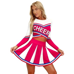 Prix de gros, ensembles d'uniformes de cheerleading légers, couleur personnalisée, nouvelle arrivée, polyester, impression personnalisée - Product Image 1