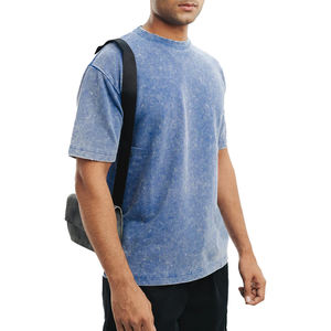 Camiseta de Hombre de Algodón 100% Suave, Lavado Ácido, Corte Holgado, Material Suave, Precio Bajo, Nueva Llegada, Buena Calidad - Product Image 1