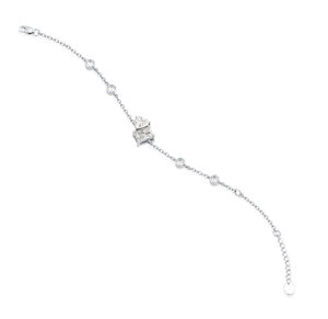 Reyes กำไลโซ่ล็อคเพชรสำหรับผู้หญิงสร้อยข้อมือทอง14K 2.4CT สำหรับผู้หญิงขายส่งเครื่องประดับที่ดีสำหรับทุกเพศ - Product Image 3