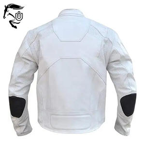 Chaquetas de Motociclista de Cuero para Hombre, Estilo Urbano, Cierre de Cremallera, Transpirables, Resistentes al Viento, de Secado Rápido, Calidad Premium, Todas las Tallas - Product Image 4