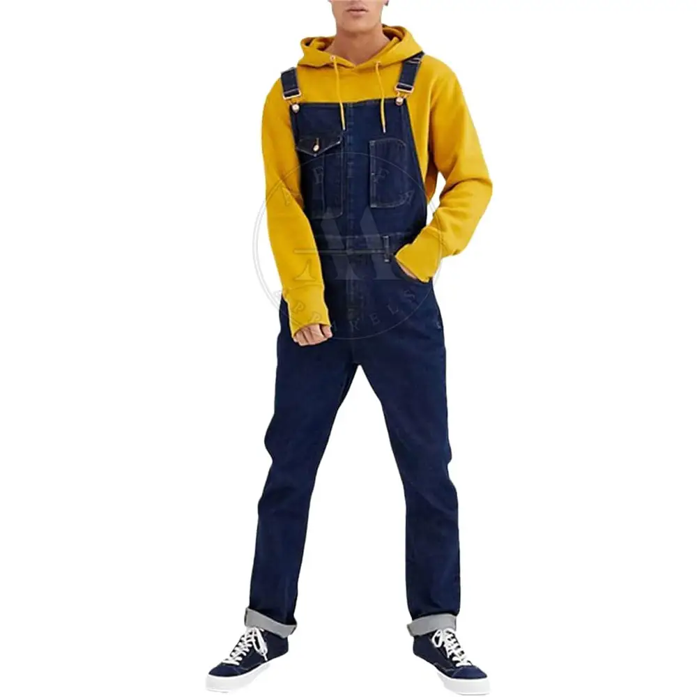 फैक्टरी थोक सबसे अच्छा बेच पुरुषों Dungaree नई डिजाइन ठोस रंग कपास जीन Dungaree