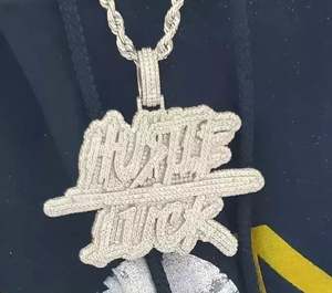 Pendentif en moissanite véritable de 5 carats avec placage en or blanc 14 carats pendentifs fins et breloques pour les fêtes - Product Image 2