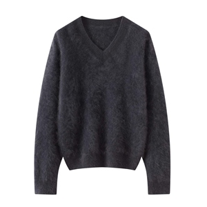 Sweat-shirt décontracté en tricot pour femme de qualité supérieure, personnalisé, avec logo sur le devant, 100% coton, impression OEM de haute qualité, automne - Product Image 3