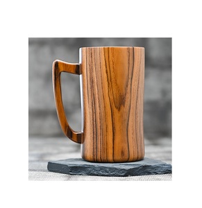 Diseño de lujo Taza de cerveza de madera a granel Tazas de degustación de cerveza de leche natural Taza de café de madera y tamaño personalizado - Product Image 2