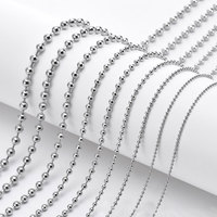 Vente en gros JR Brand JR-chain Collier à chaîne de perles boule en acier inoxydable-Livraison rapide